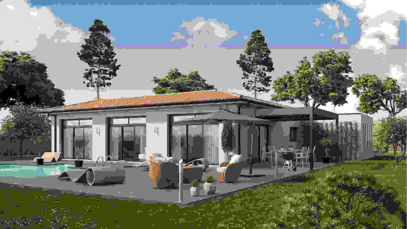 Maison neuve à Moulis-en-Médoc avec 4 chambres sur terrain de 689m2 / image 3
