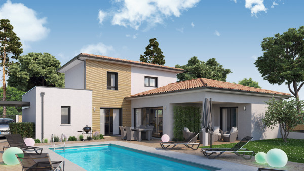 Maison neuve à Marcheprime avec 4 chambres sur terrain de 605m2 - image 1