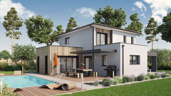 Maison neuve à Saint-Selve avec 4 chambres sur terrain de 500m2 - image 1