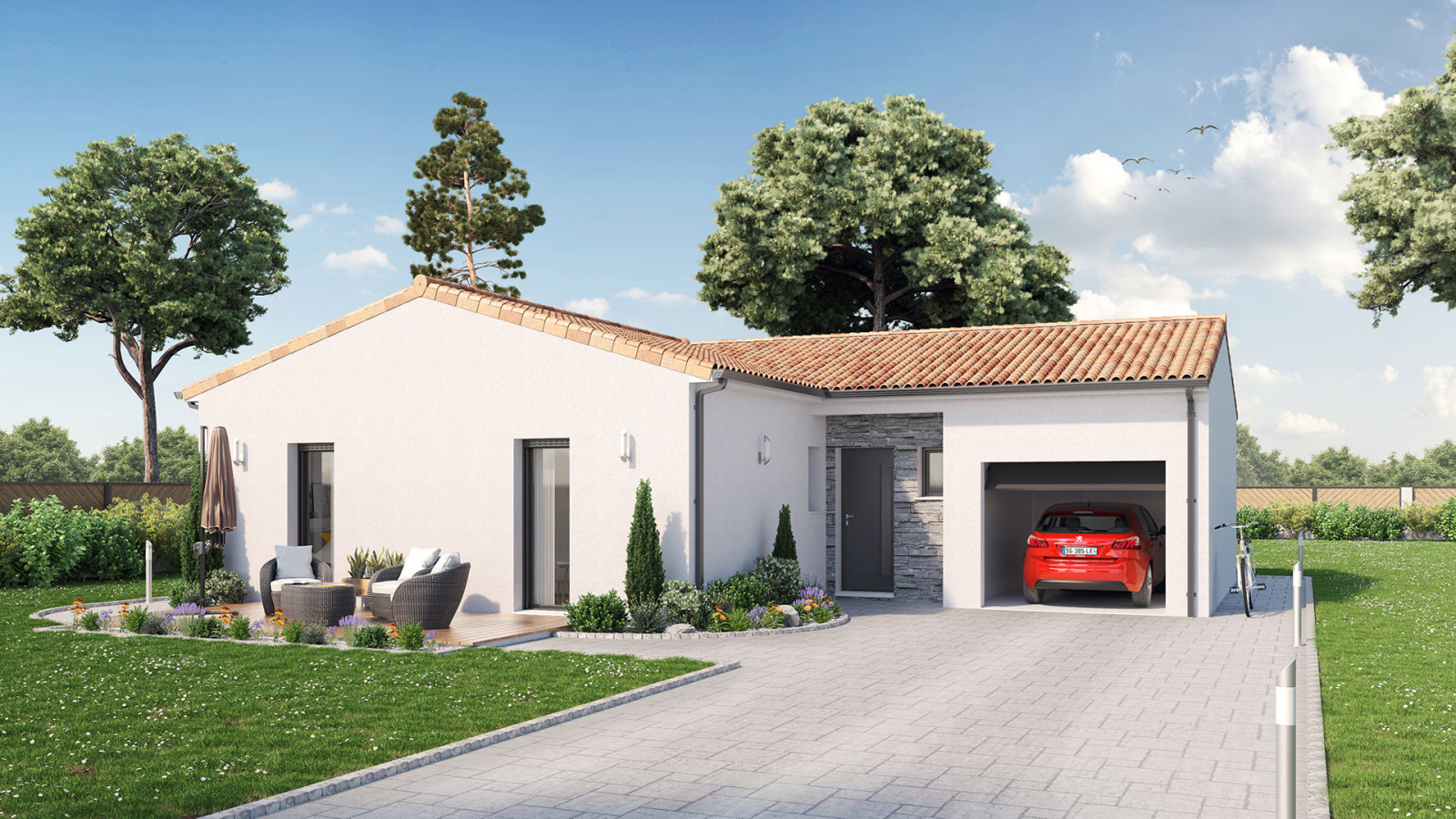 Maison neuve à Preignac avec 3 chambres sur terrain de 426m2 / image 2