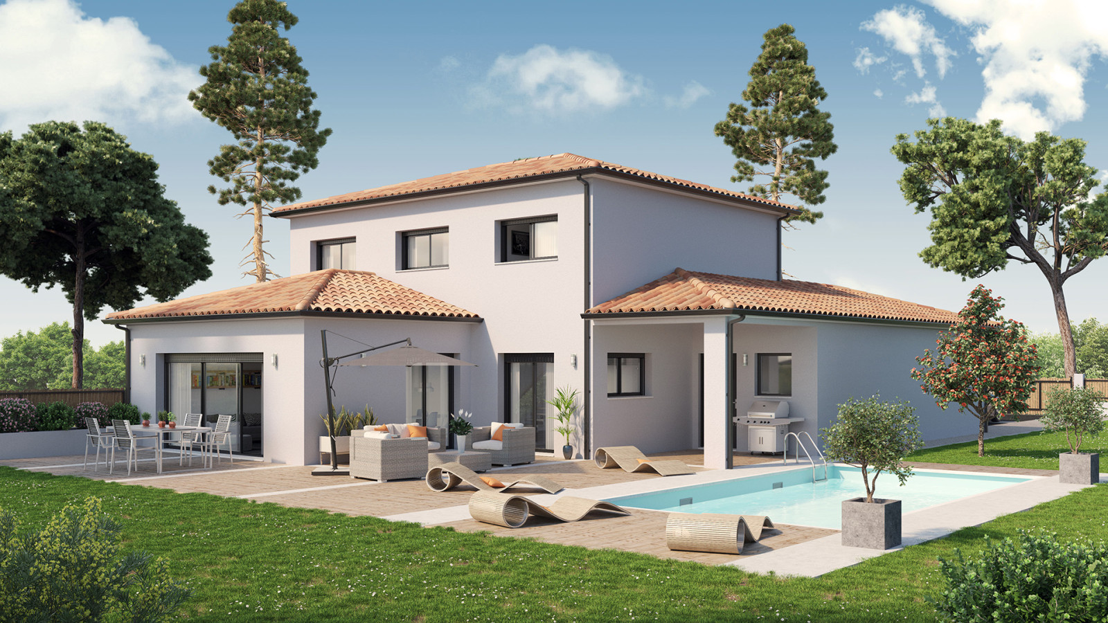 Maison neuve à Saint-Selve avec 5 chambres sur terrain de 518m2 / image 2