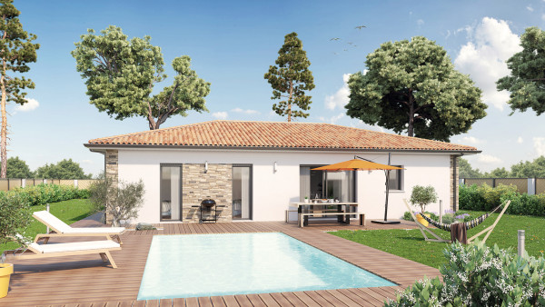 Maison neuve à Abzac avec 4 chambres sur terrain de 704m2 - image 1