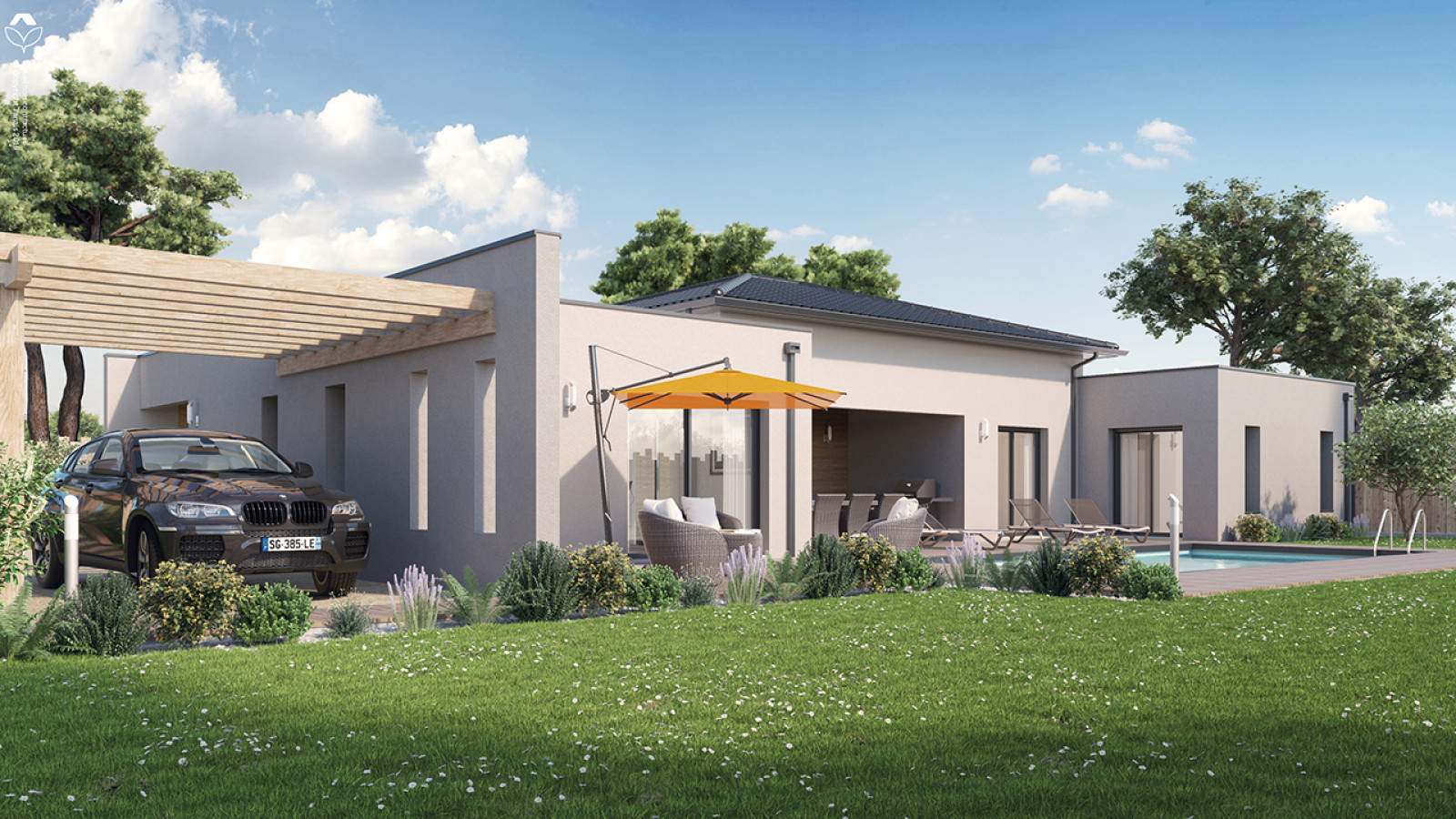 Maison neuve à Daignac avec 4 chambres sur terrain de 671m2 / image 2