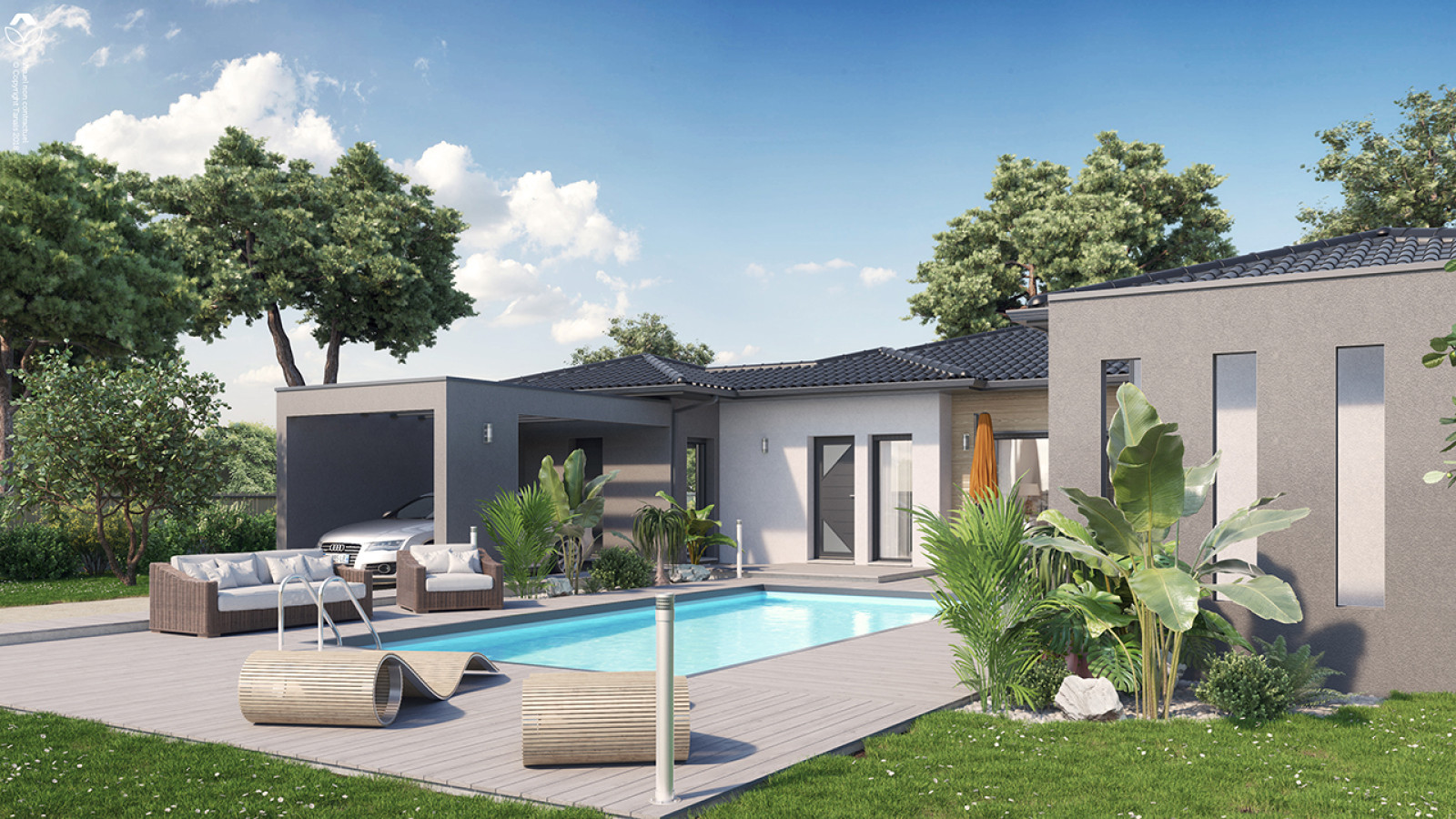 Maison neuve à Roaillan avec 4 chambres sur terrain de 928m2 / image 2