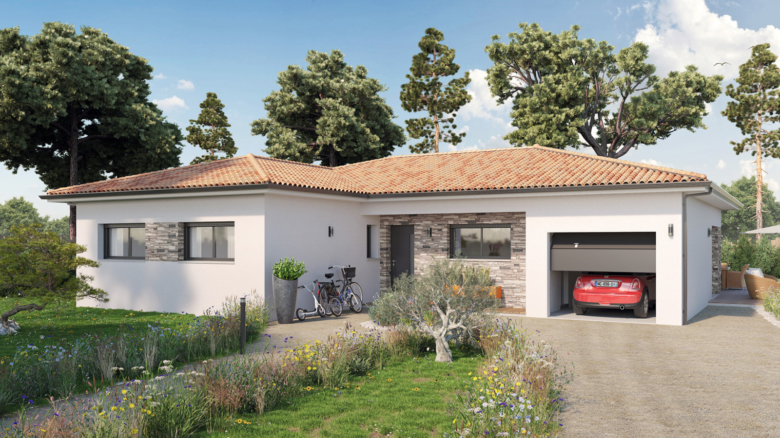 Maison neuve à Aire-sur-l'Adour avec 4 chambres sur terrain de 540m2 / image 2